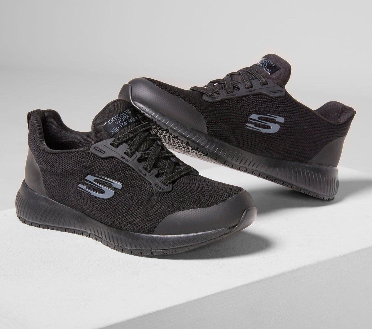 Women Skechers Work Slip-Resistant Relaxed Fit: Squad