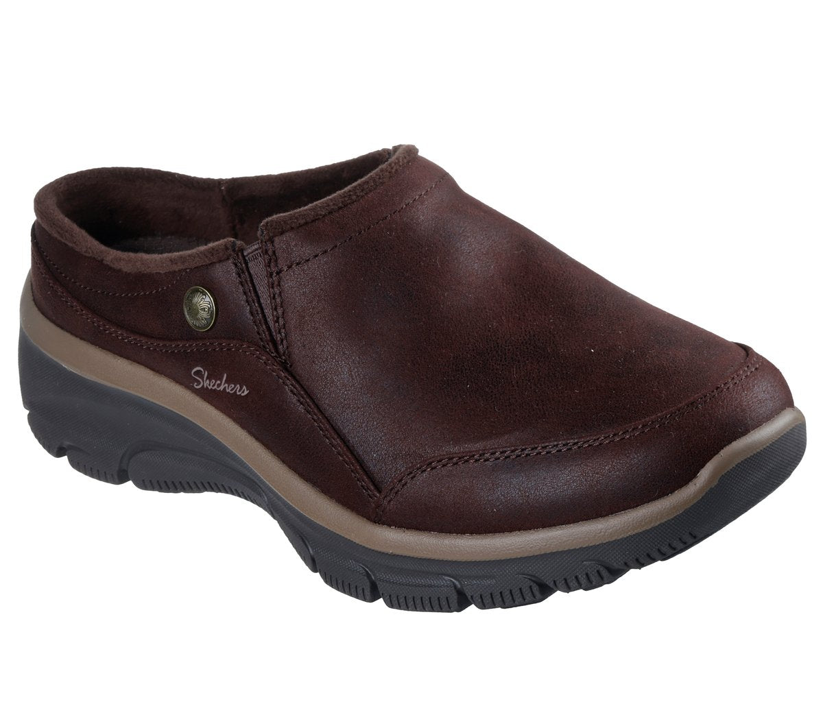Women Skechers Relaxed Fit: Easy Going - Latte 2