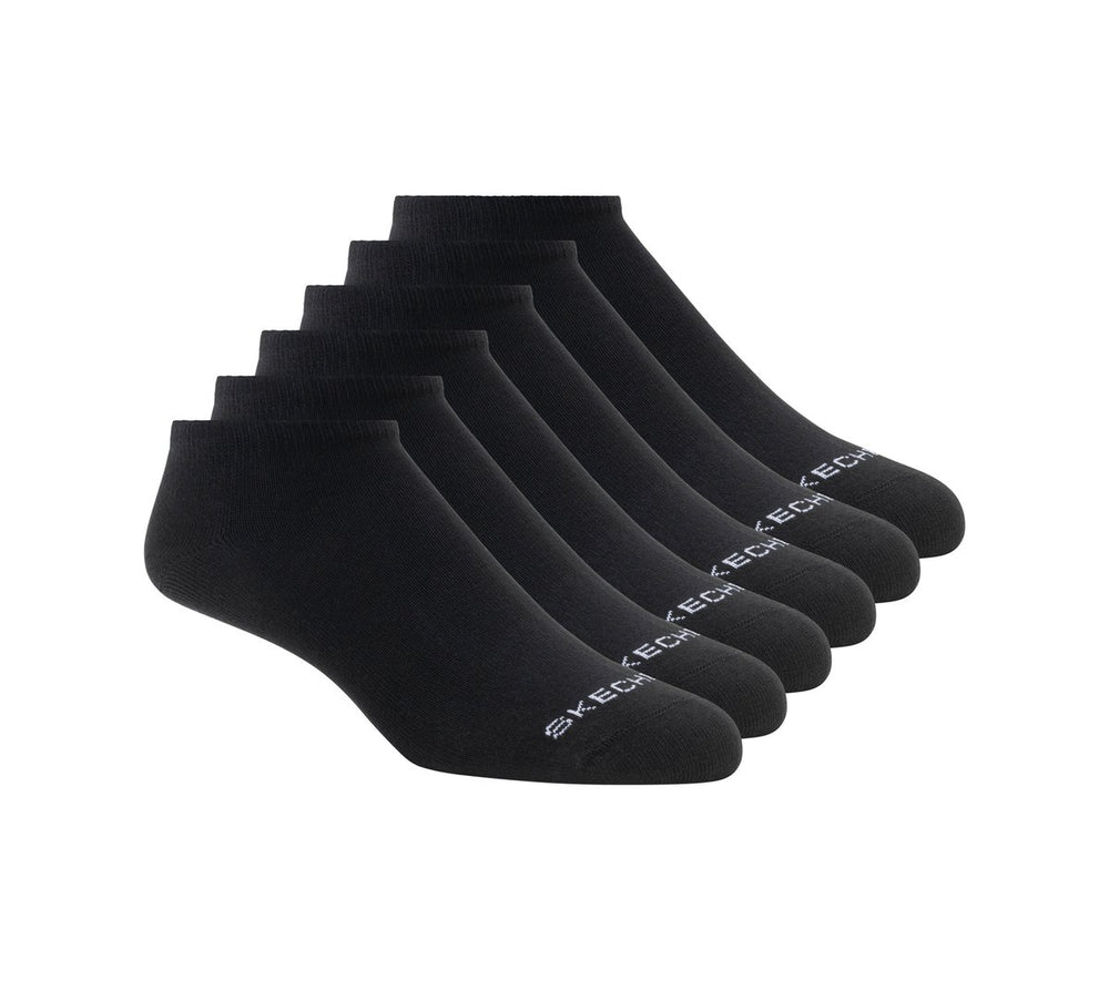 Women Skechers Cotton No-Show Socks - 6 Pack