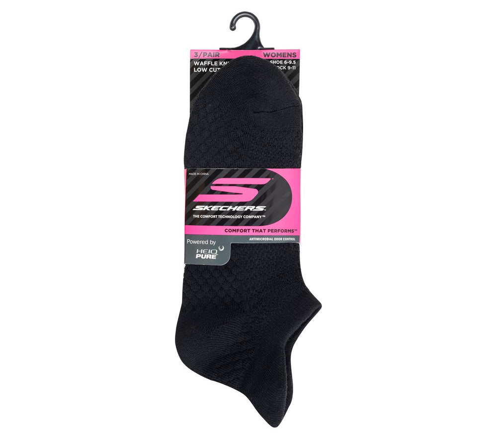 Women Skechers 3 Pack Women's Performance Low Cut Textured Socks