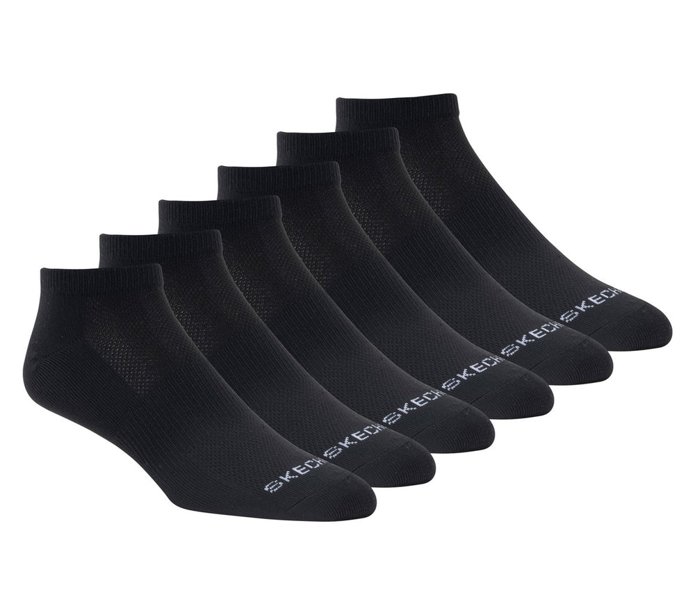 Women Skechers 6 Pack Women's Low Cut Sport Stripe Socks