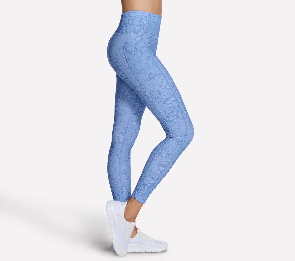 Women Skechers GO WALK Printed Full Length High-Waisted Legging