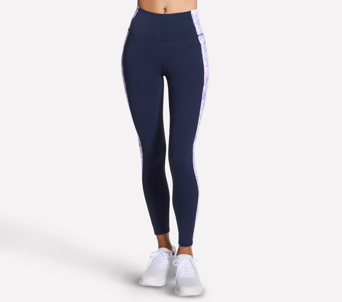 Women Skechers GO WALK Block Full Length High-Waisted Legging