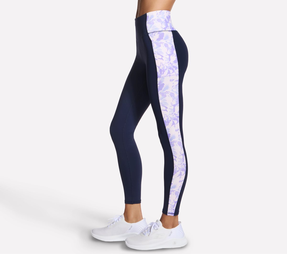 Women Skechers GO WALK Block Full Length High-Waisted Legging
