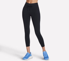 Women Skechers GO WALK Rib Mix High Waisted 7/8 Legging