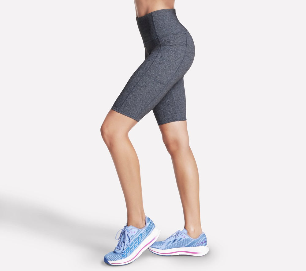Women Skechers GO WALK High Waisted 10 Inch Bike Short