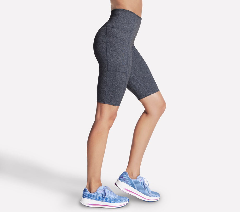 Women Skechers GO WALK High Waisted 10 Inch Bike Short