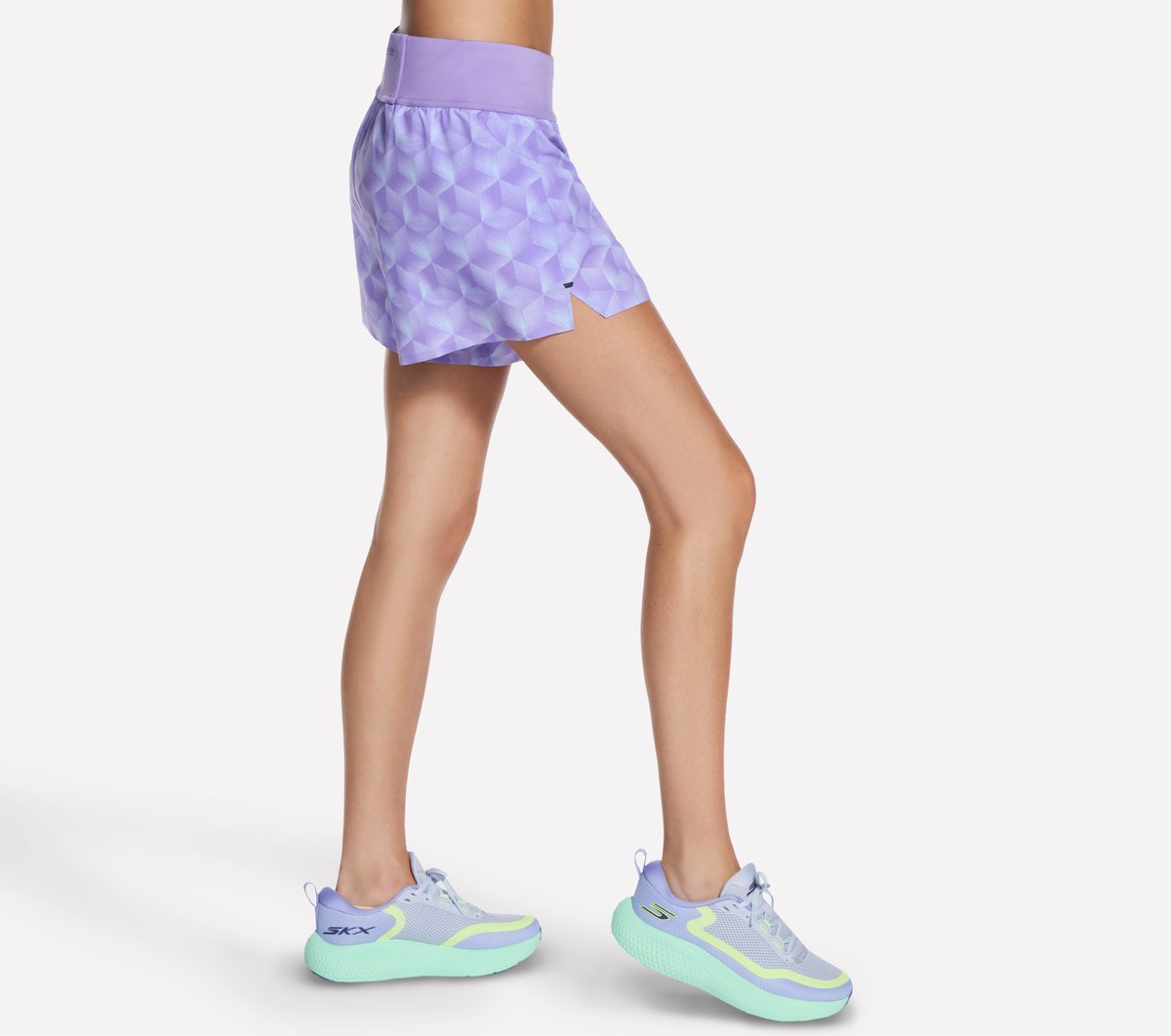 Women Skechers Tempo 4 Inch Printed Short
