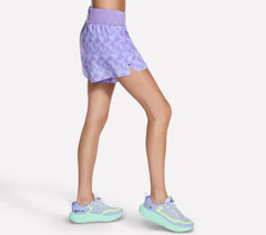 Women Skechers Tempo 4 Inch Printed Short