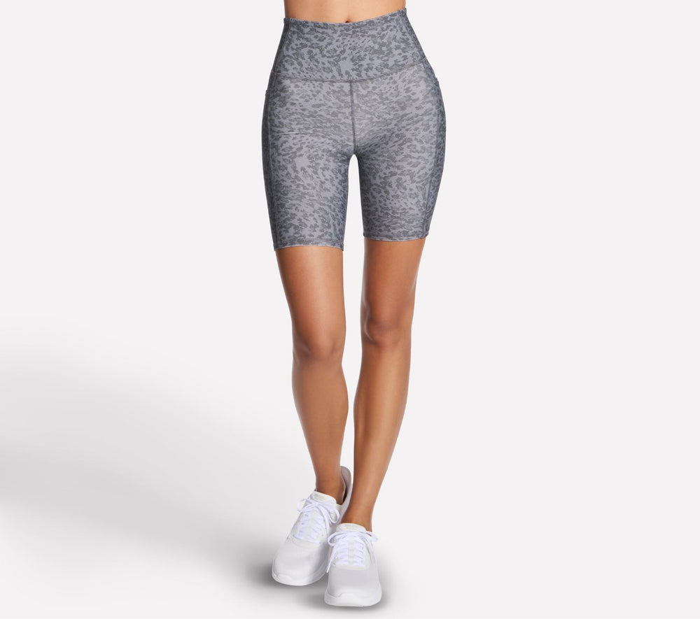 Women Skechers GO FLEX Printed High Waisted 8 Inch Bike Short