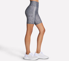 Women Skechers GO FLEX Printed High Waisted 8 Inch Bike Short