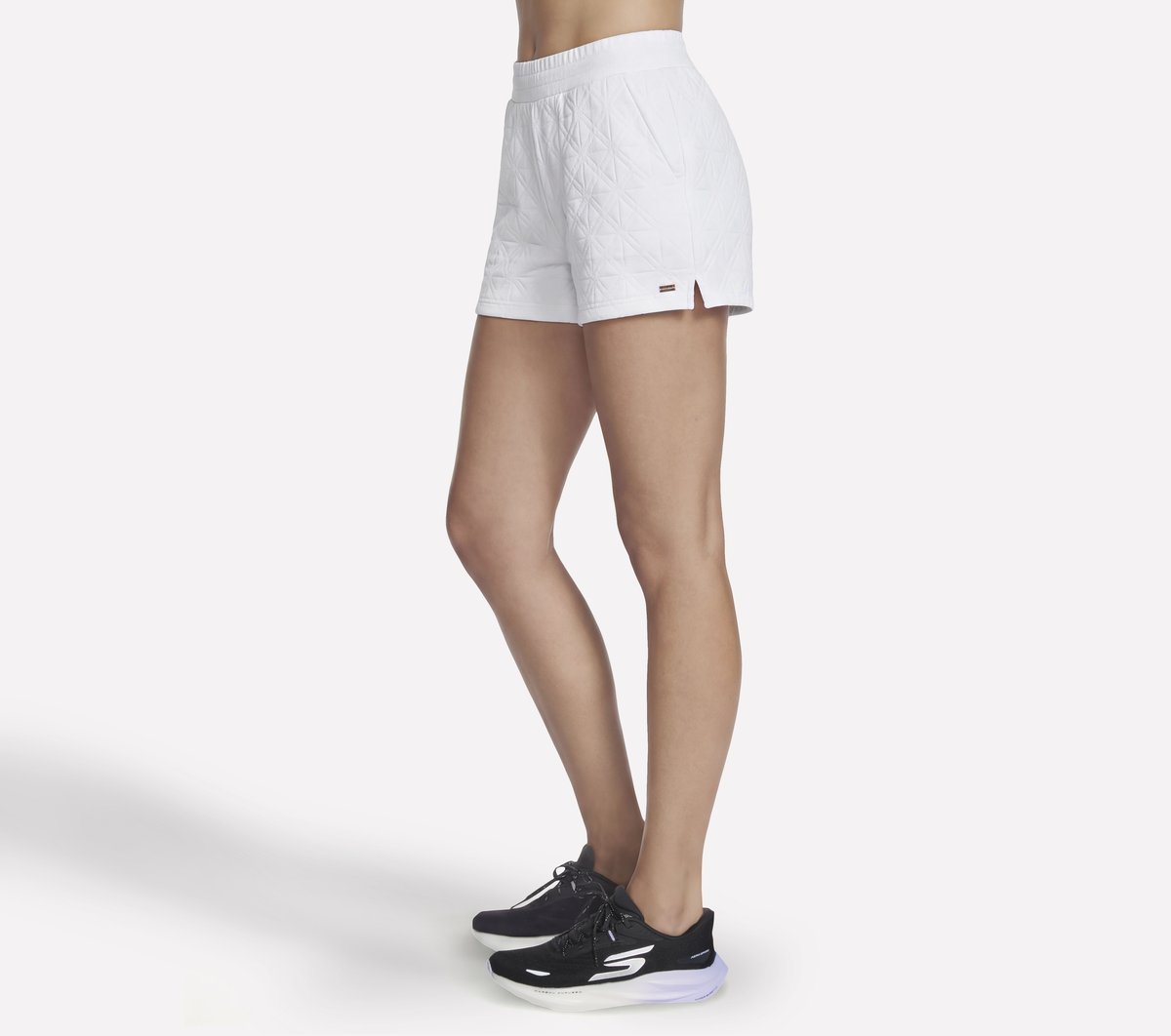 Women Skechers GO WALK Cozy Fit Diamond 4 Inch Short