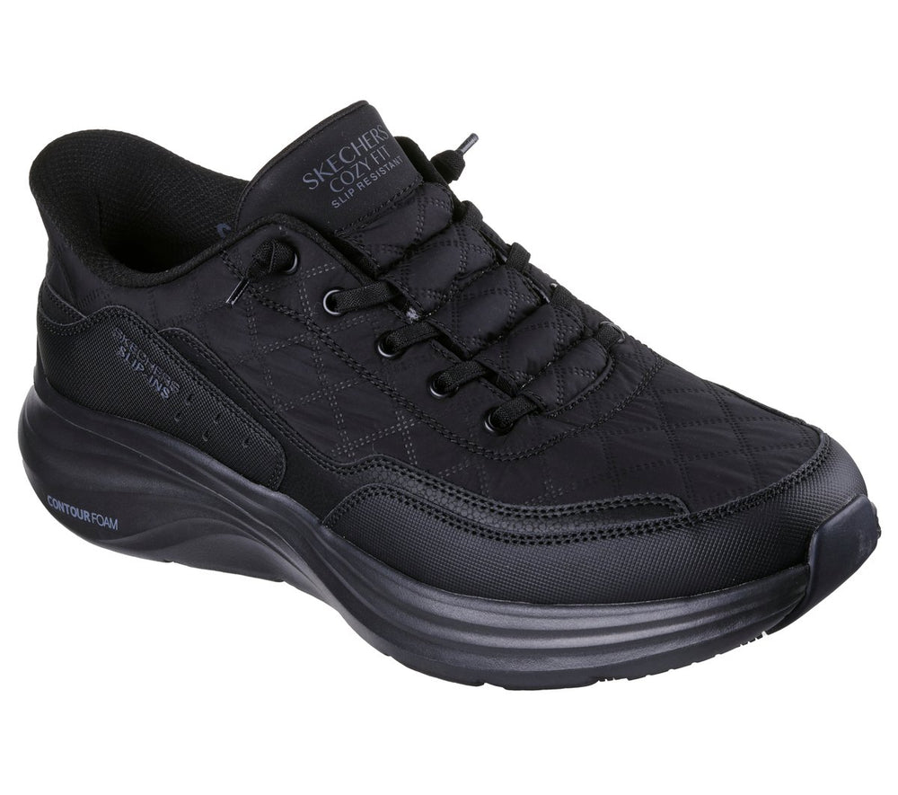 Men Skechers Slip-ins Work Slip-Resistant: Contour Foam - Cozy Fit
