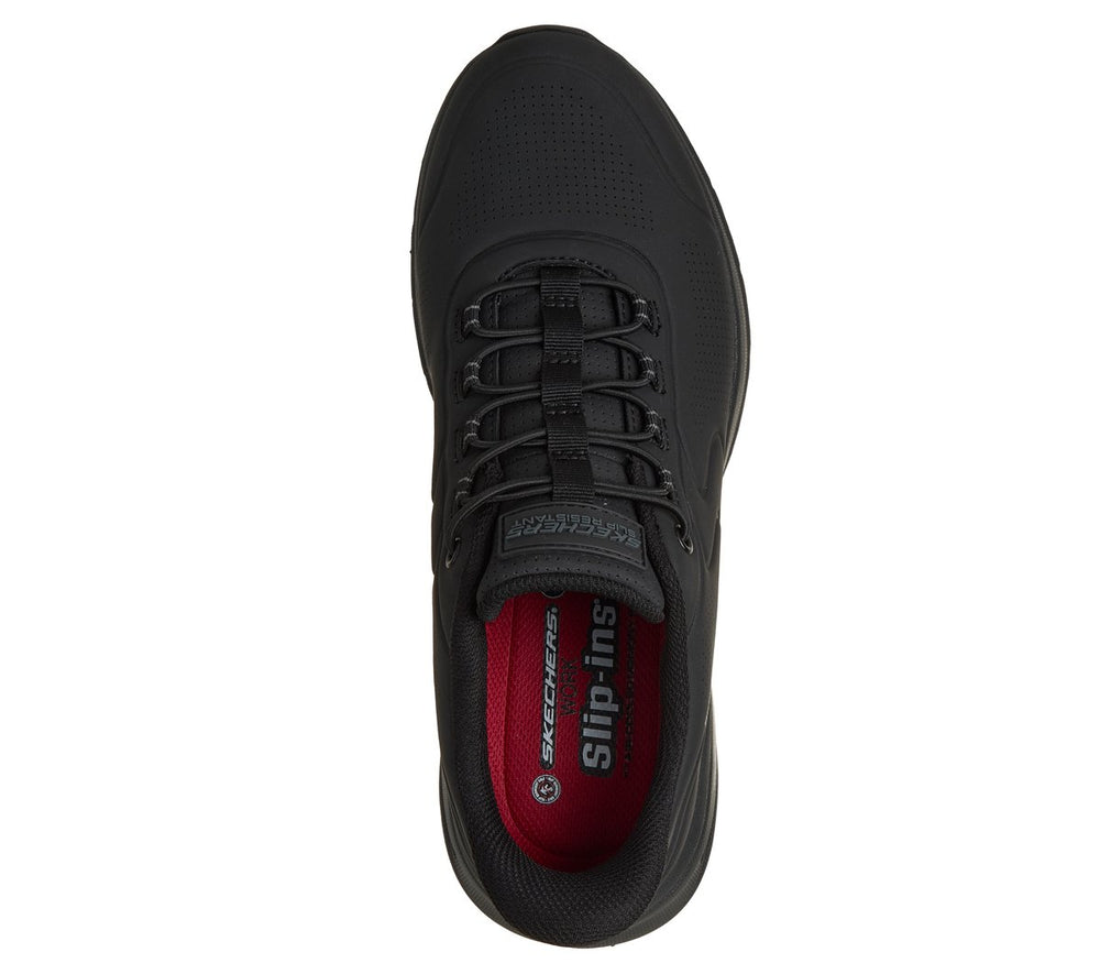 Men Skechers Slip-ins Work Slip-Resistant Relaxed Fit: Arc Waves 2.0