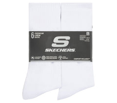 Men Skechers 6 Pack Large Core Crew Socks