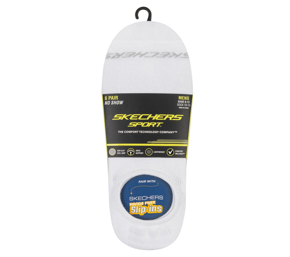 Men Skechers 6 Pack Men's Sneaker Liner Socks