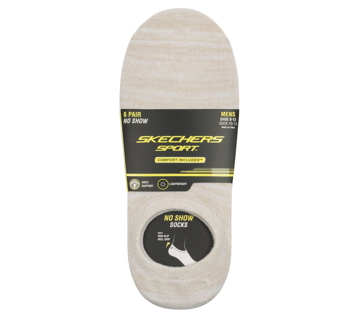 Men Skechers 6 Pack Men's Sneaker Liner Socks
