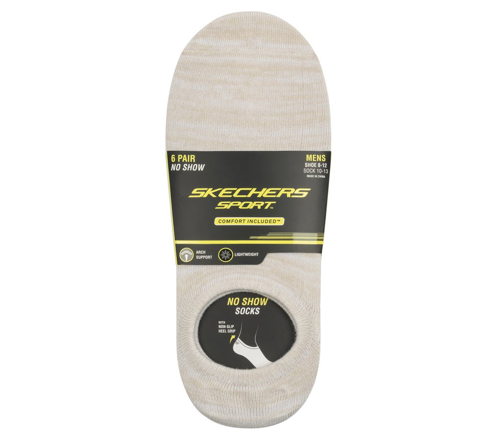 Men Skechers 6 Pack Men's Sneaker Liner Socks