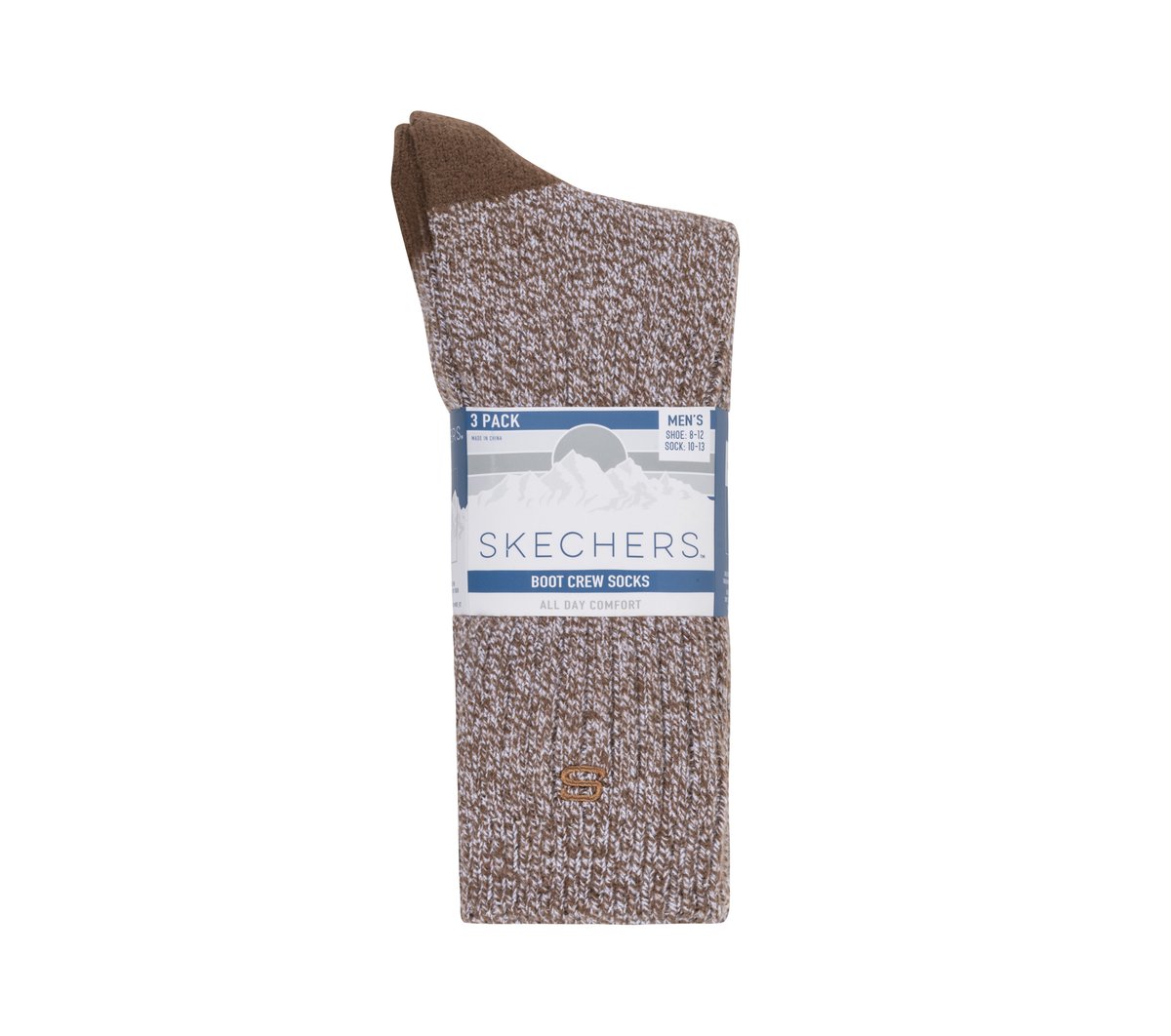 Men Skechers Super Soft Boot Crew Socks - 3 Pack