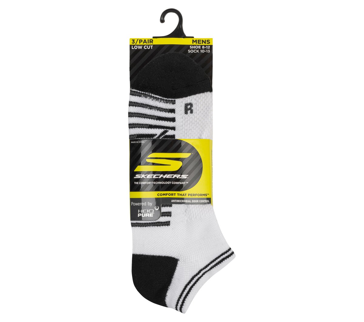 Men Skechers 3 Pack Men's Performance Low Cut Running Socks
