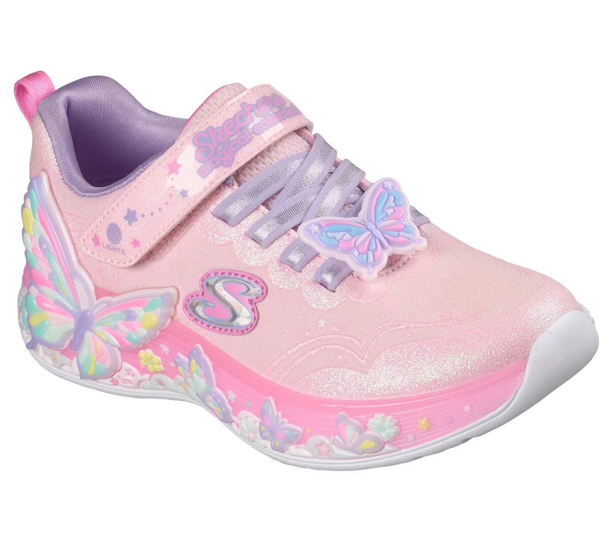 Kids Skechers S-Lights: Butterfly Bliss