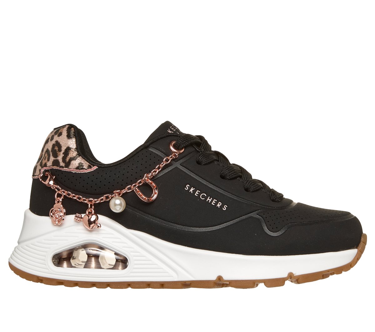 Kids Skechers UNO Gen1 - Leopard Rockstar