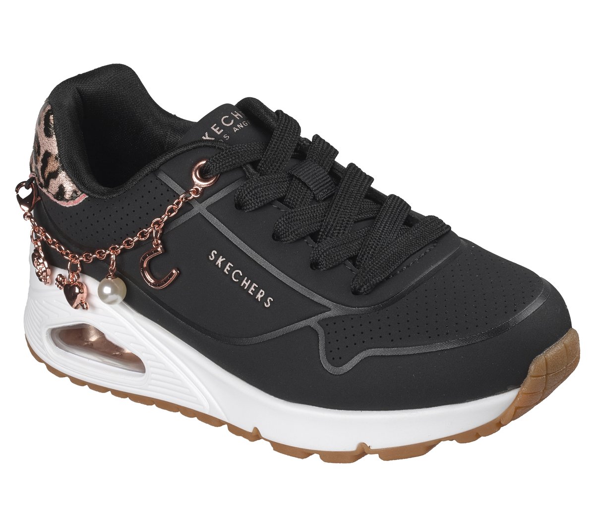 Kids Skechers UNO Gen1 - Leopard Rockstar