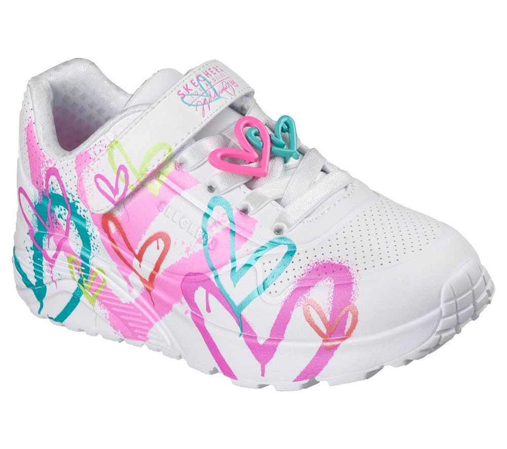 Kids Skechers JGoldcrown: UNO Lite - Heart Status