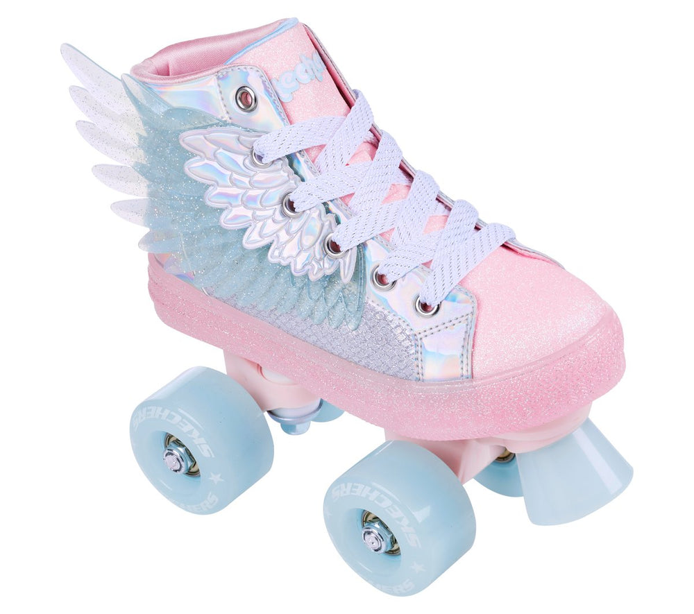 Kids Skechers Twinkle Toes: Shuffle 4 Wheeler - Unicorn Soaring