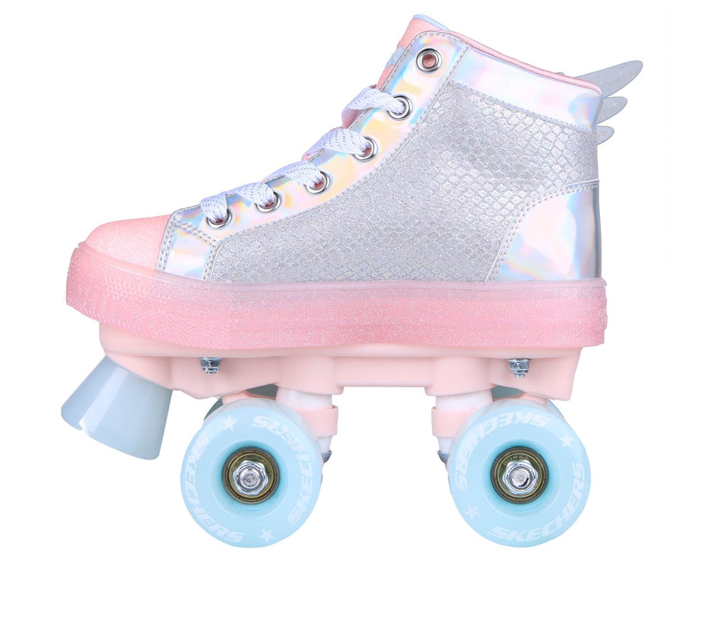 Kids Skechers Twinkle Toes: Shuffle 4 Wheeler - Unicorn Soaring