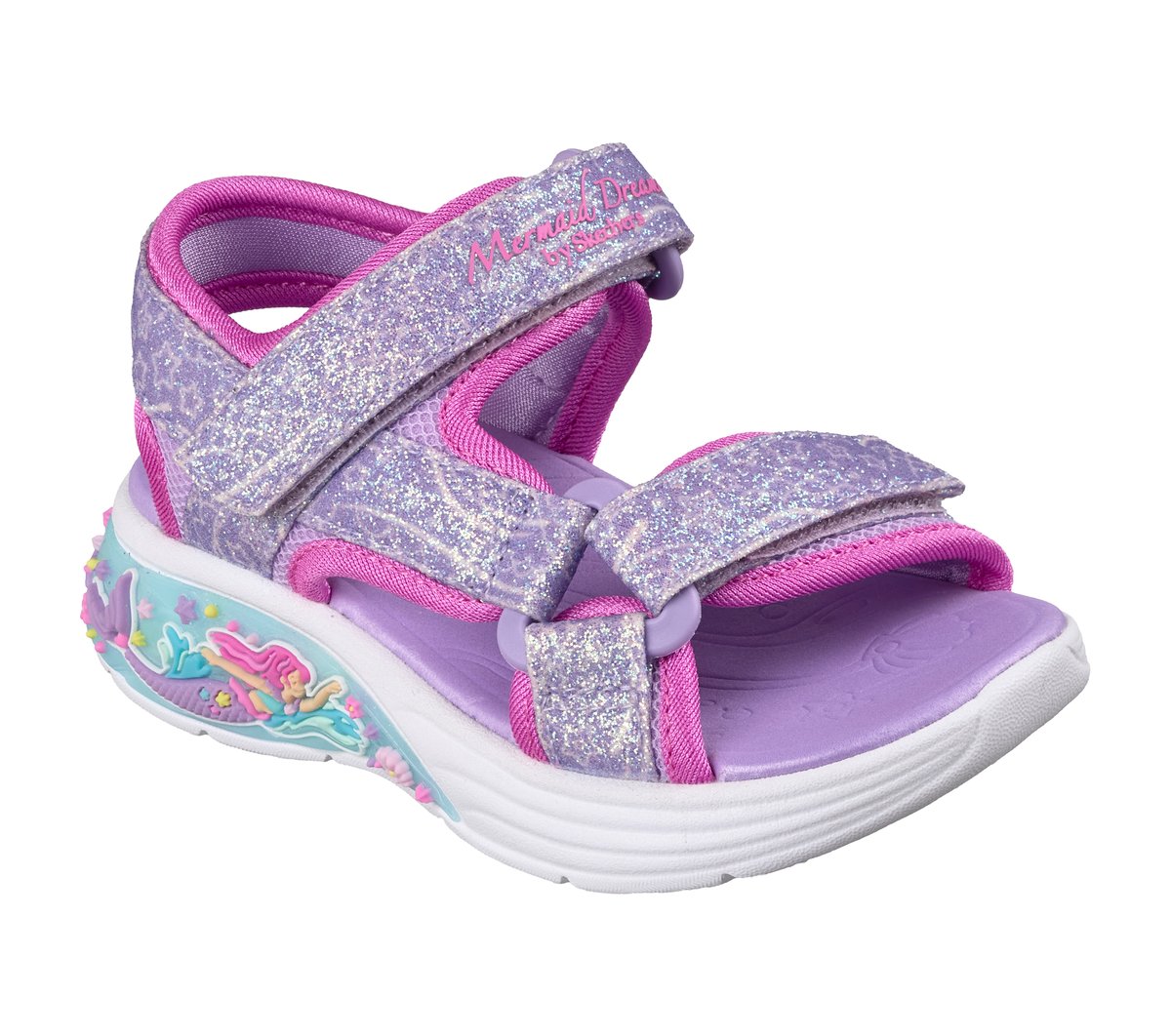 Kids Skechers S-Lights: Mermaid Dreams Sandal - Marina Bliss