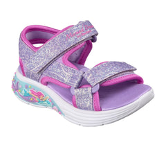 Kids Skechers S-Lights: Mermaid Dreams Sandal - Marina Bliss
