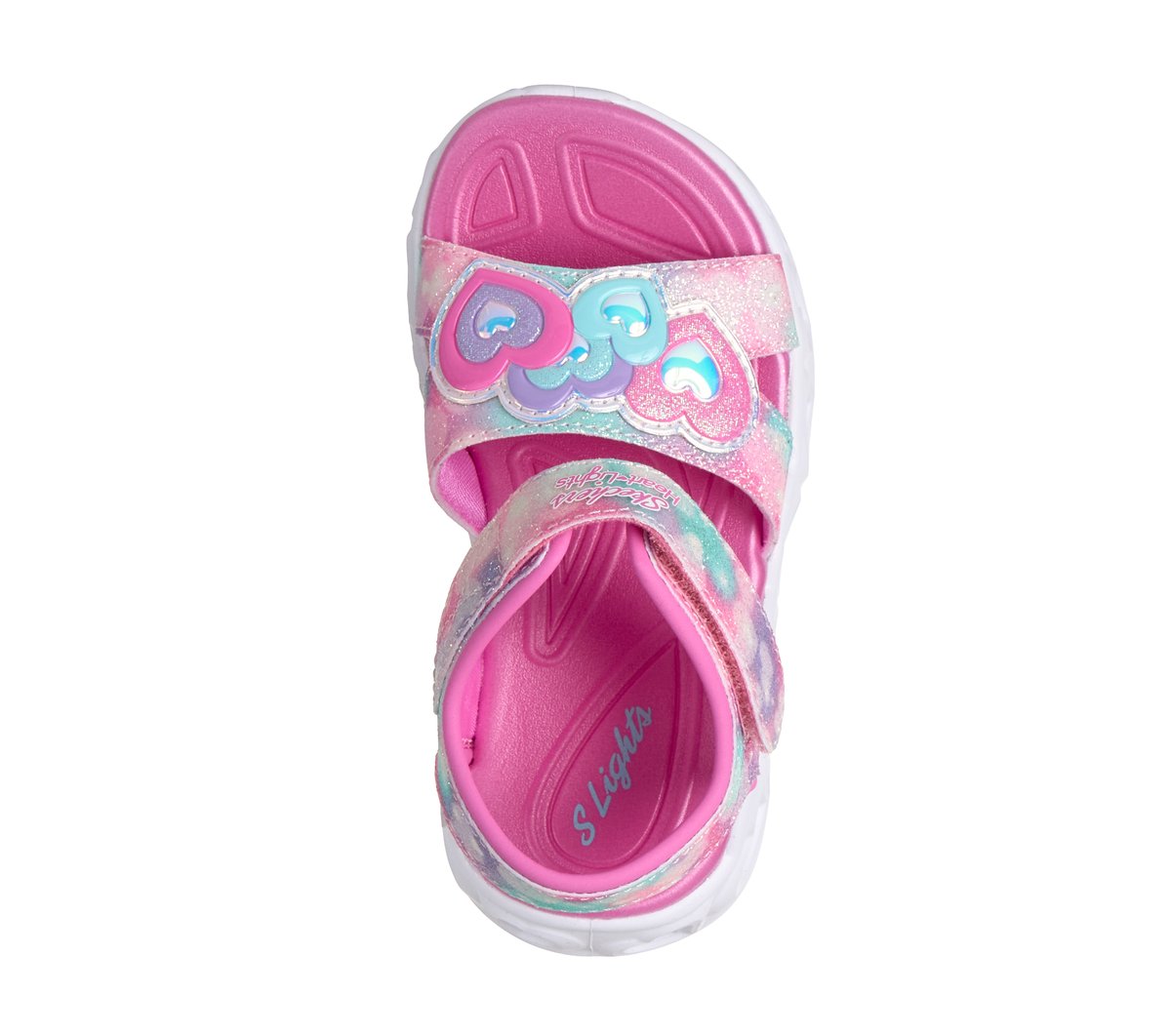 Kids Skechers S-Lights: Heart Lights Sandal - Heart Beam