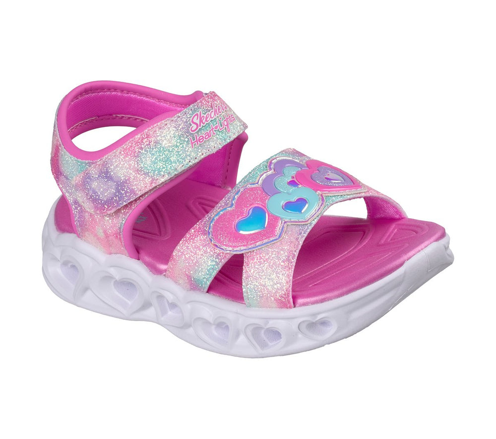 Kids Skechers S-Lights: Heart Lights Sandal - Heart Beam