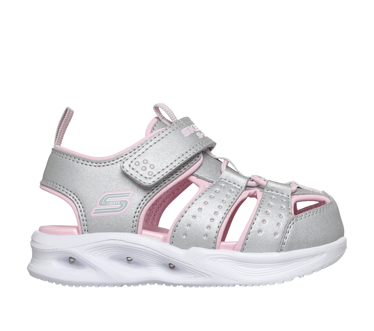 Kids Skechers S-Lights: Sola Glow Sandal - Power Step