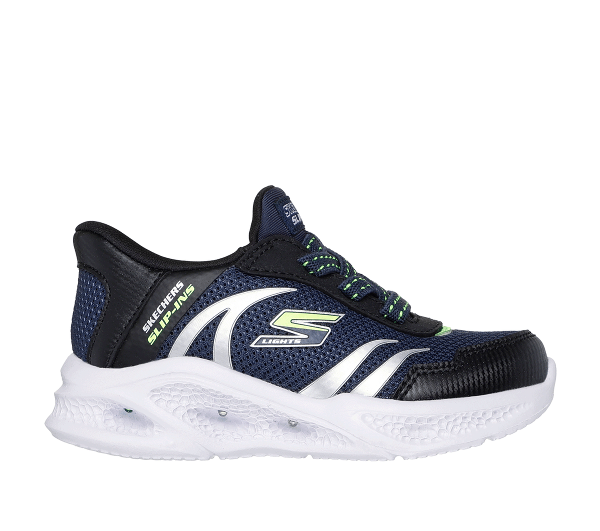 Kids Skechers Slip-ins: Meteor-Lights - Brisk-Beams