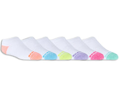 Kids Skechers 6 Pack Low Cut Walking Socks
