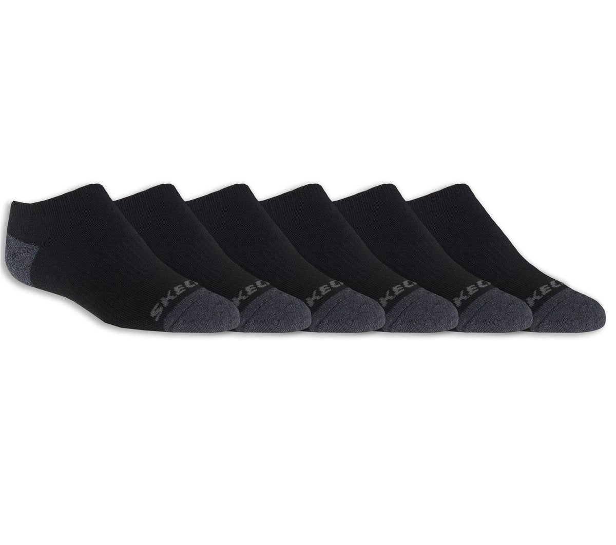 Kids Skechers 6 Pack Boys' No Show Socks
