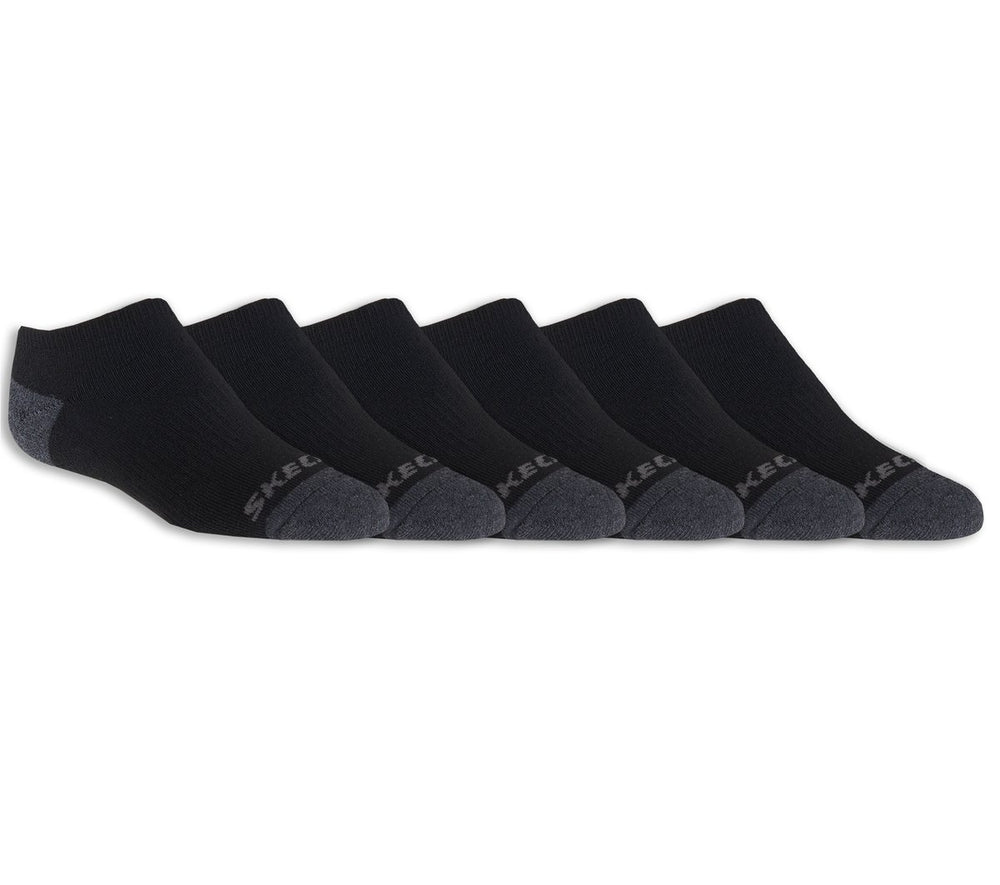 Kids Skechers 6 Pack Boys' No Show Socks